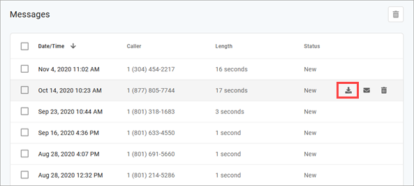 Download Connected Voice messages to your device