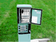 Photo of multi-tenant building network terminal - do not open
