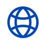 blue internet icon