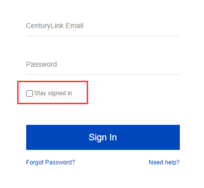screenshot of webmail sign-in