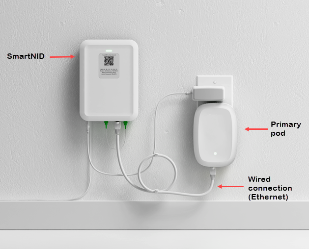 SmartNID connected to primary pod