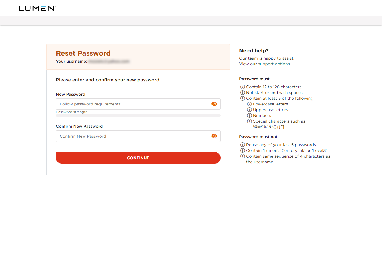 Reset Password