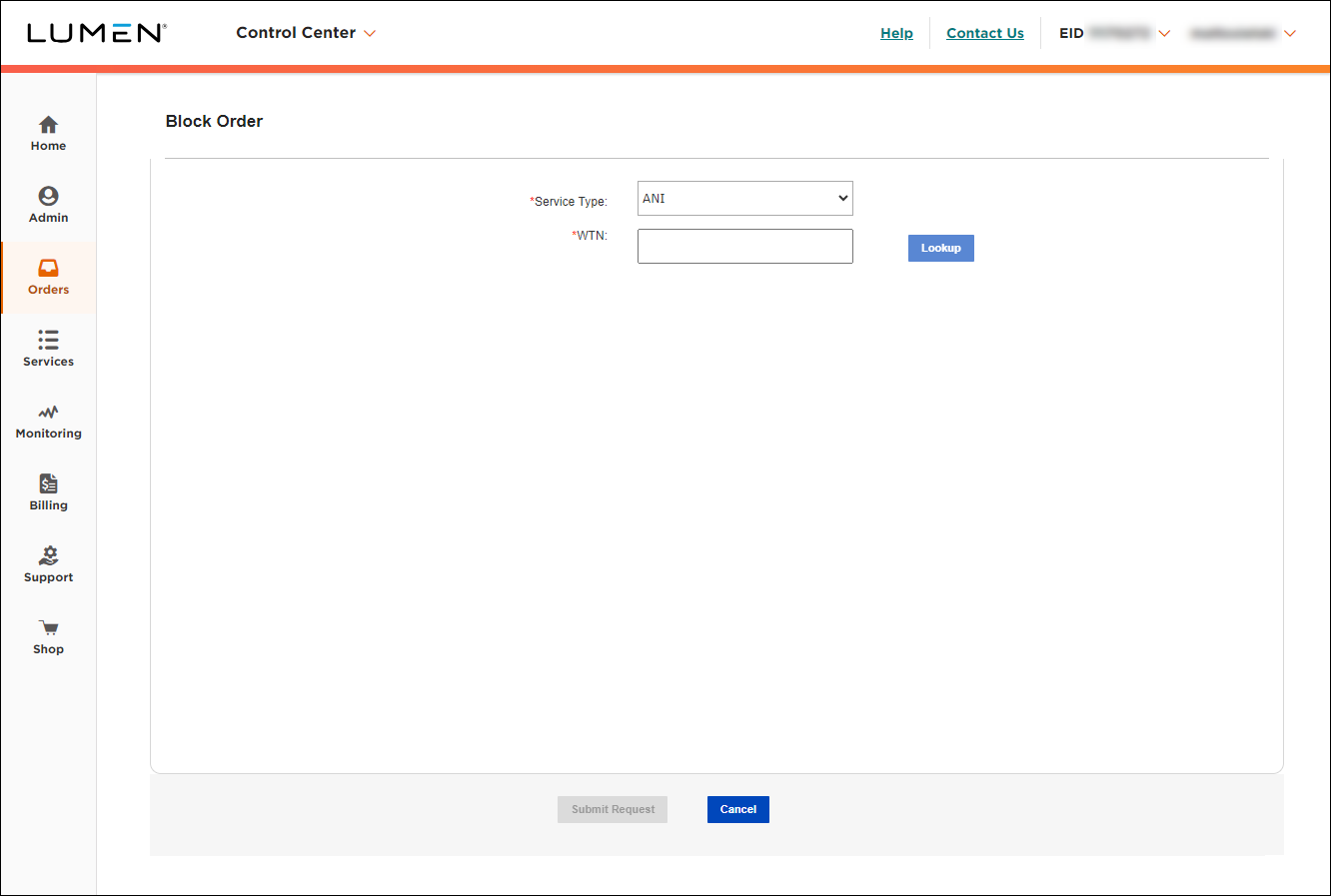 Block Order (with ANI selected)