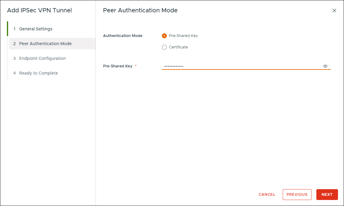 Add IPSec VPN Tunnel window