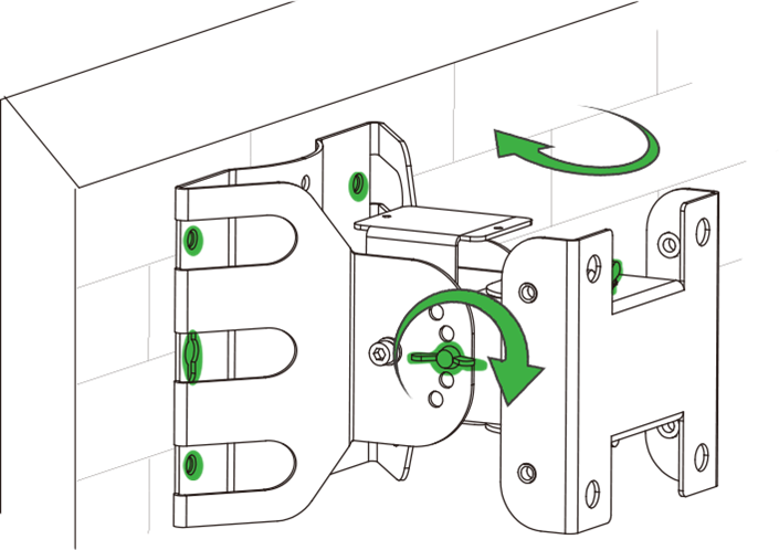 InHand ODU 5g wireless router (showing wall-mounted base)